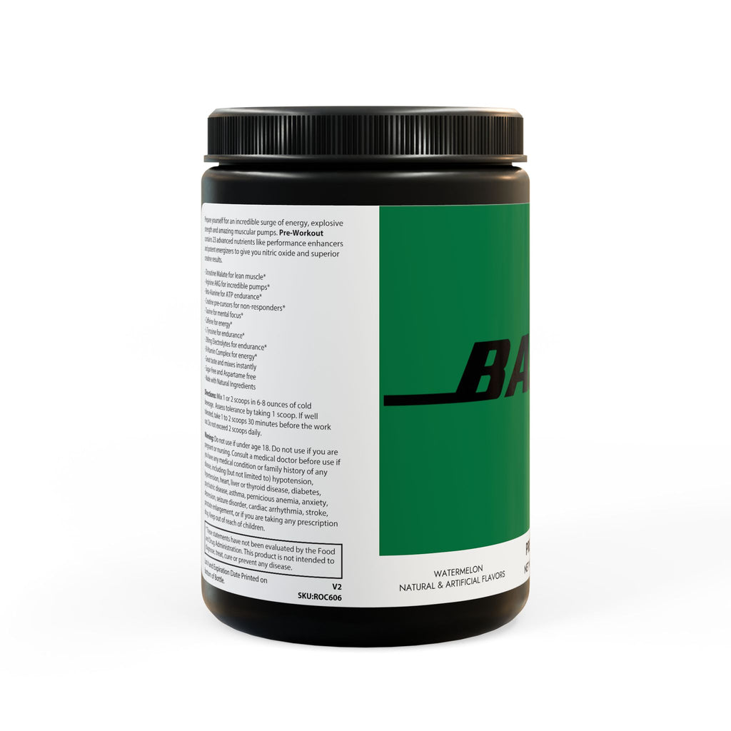 Based Pre-Workout Supplement, Watermelon (300g, 10.58oz)