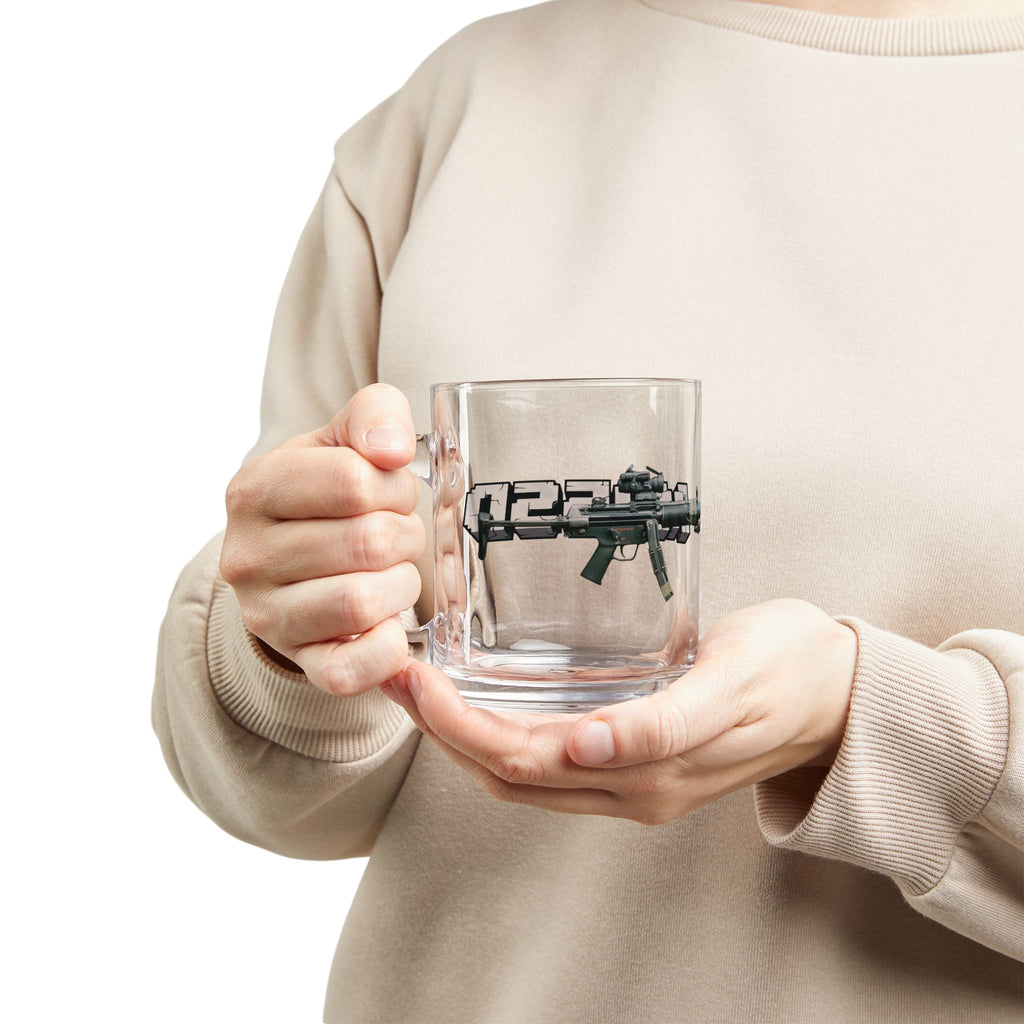 MP5 Glass Mug, 10oz